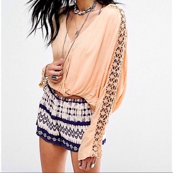 Free People Runaway Crochet Blouse - Picture 8 of 9